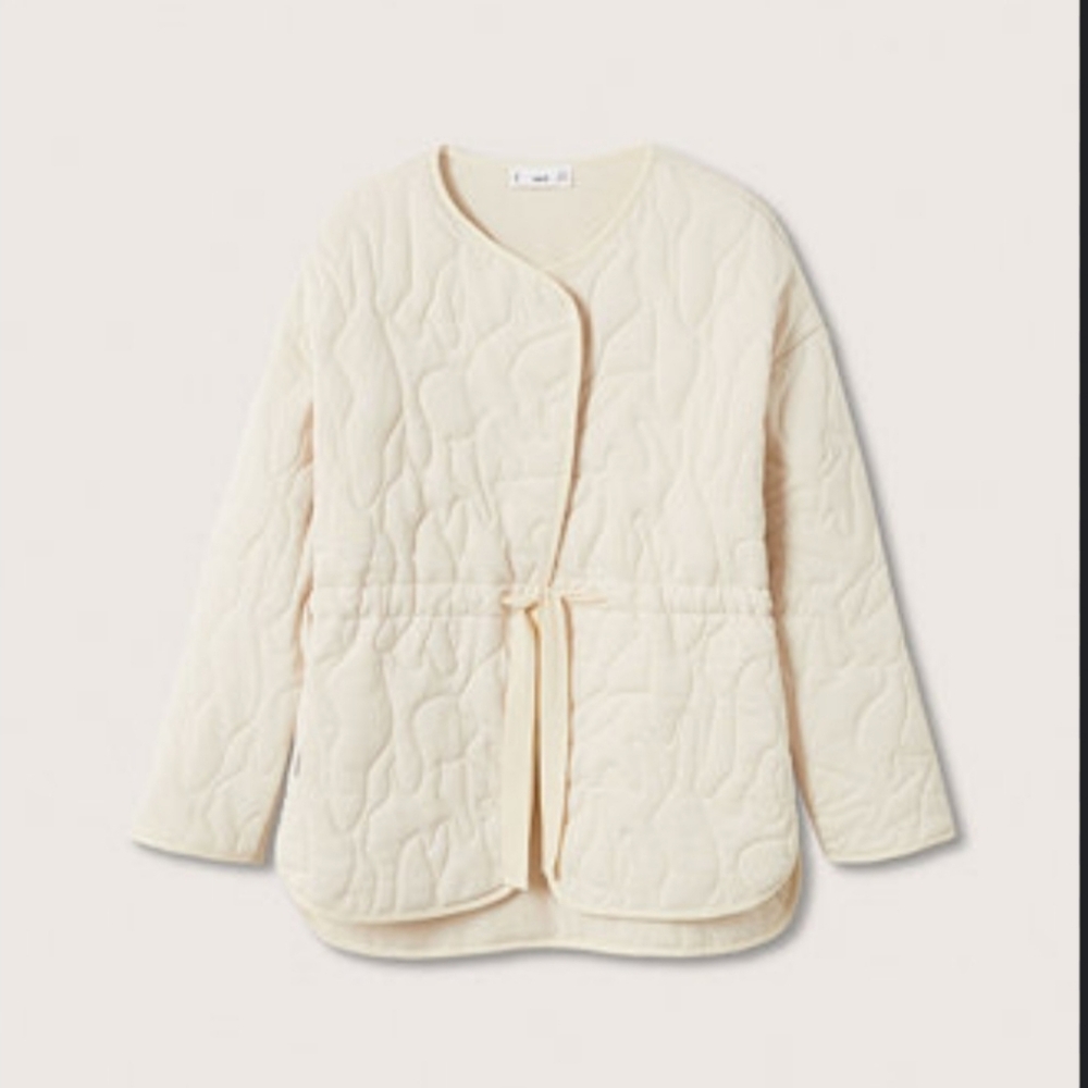 Mango Textured 100% Cotton Jacket